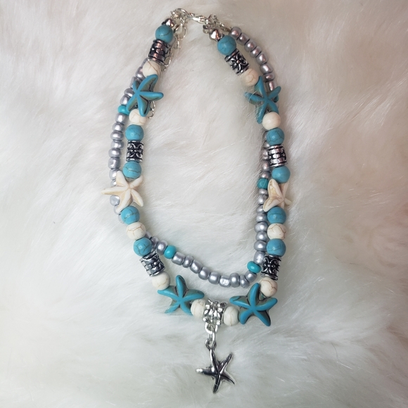 Polkadot Bunny Boutique Jewelry - Starfish Beach Anklet
